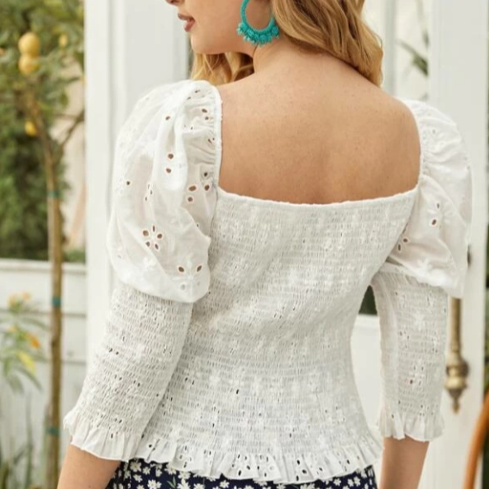 White lace top